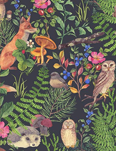 Coloring Book Into The Forest: An Inky Adventure and Coloring Book for Adults | 60+ Unique & Adventurous Designs to Color (Activity Books, Mindfulness and Meditation, Illustrated Floral)