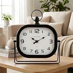 MICWIC Vintage Metal Table Clock 9 . 8 " Retro Silent Non Ticking Desk Clock with Pocket Watch MICWIC Vintage Metal Table Clock 9 . 8 " Retro Silent Non Ticking Desk Clock with Pocket Watch item