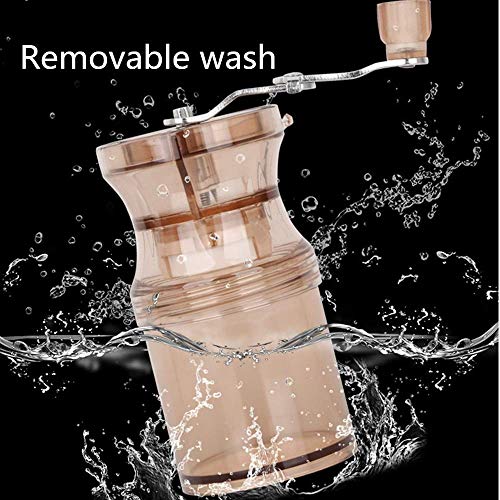 SXLCKJ Kaffeebohnenmühle Manuelle Kaffeemühle aus Acryl Edelstahl Kaffeemühle Handkurbel Kaffee G (Zerkleinerer… – Bild 4