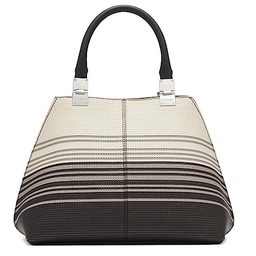 Image of Calvin Klein Women's Granite Geometric Satchel - 2 in 1, Vegan Leather, 2 Pockets