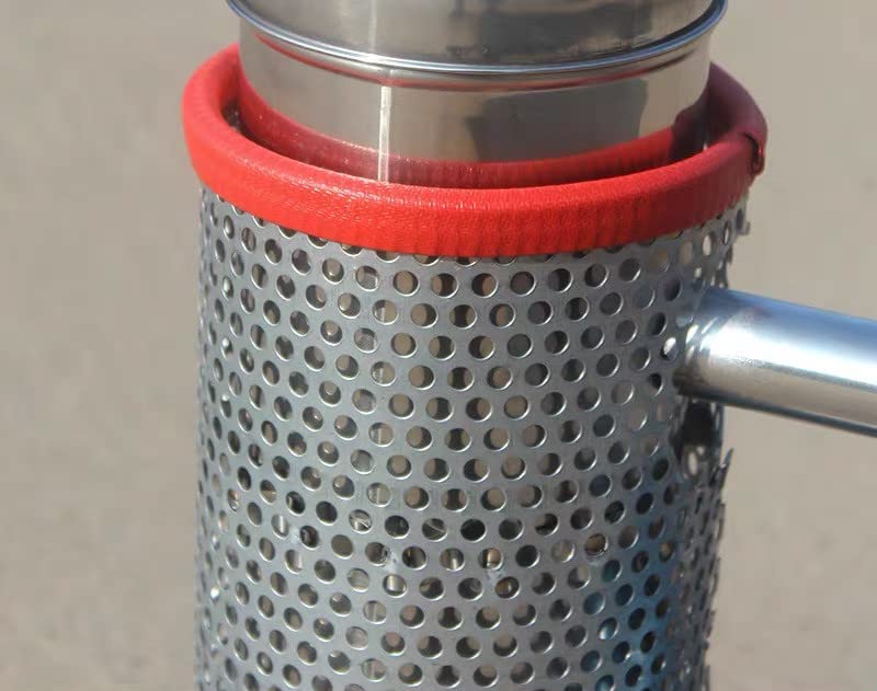 Ahumador celular, ahumador de acero inoxidable con escudo térmico, kit de soplador de mano, equipo de apicultura