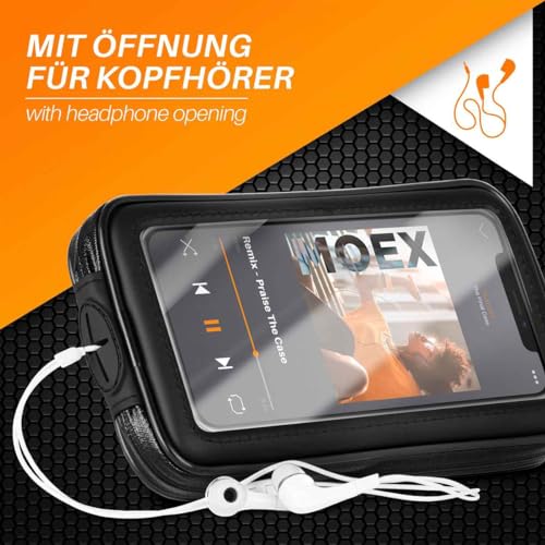 Support téléphone portable pour vélo compatible HMD Pulse Pro noir - 3