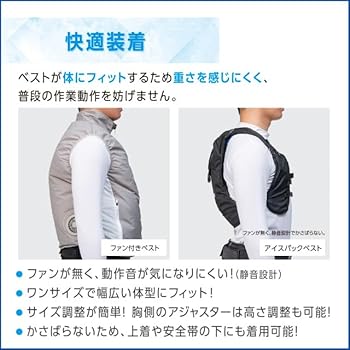 MEDIAD アイスパックベスト 3350mAhバッテリー付き Lucet Working （ルーケットワーキング）| メディエイド アイス