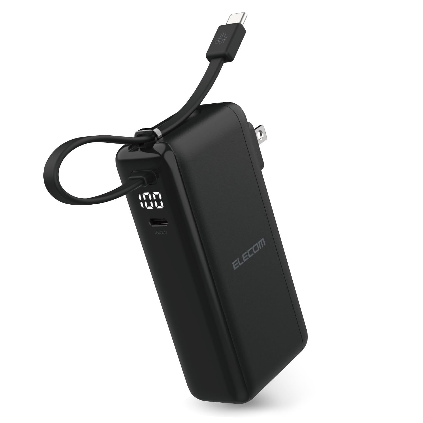 エレコム モバイルバッテリー コンセント一体型 10000mAh 35W ACプ…