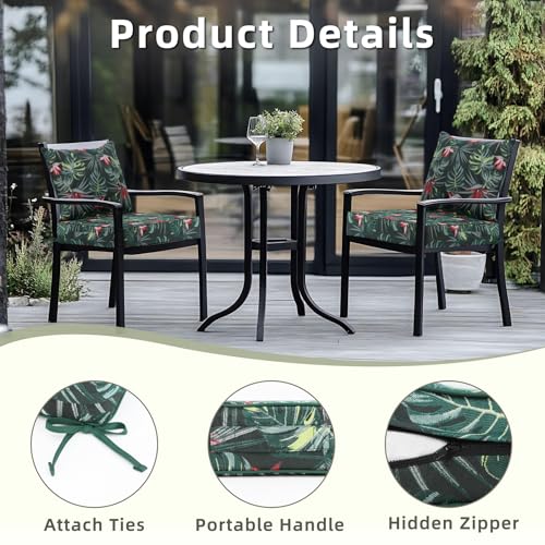 Image of Favoyard Outdoor Deep Seat Patio Cushions Set, 24 inch x 24 inch, Rainproof, Garden