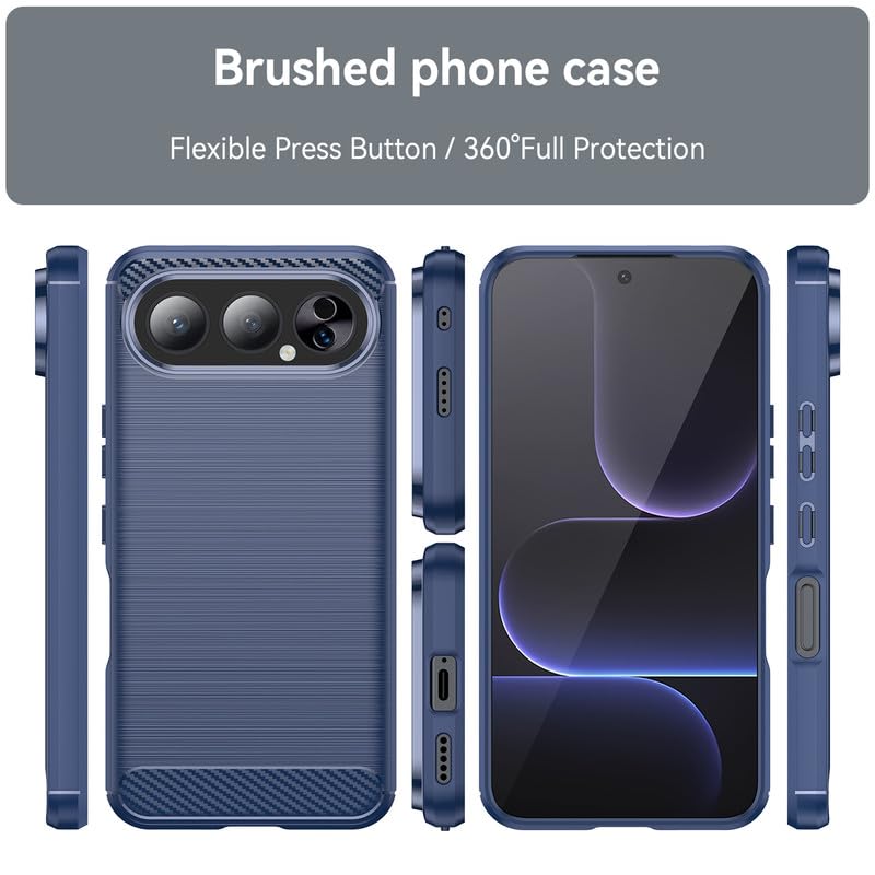 Image of Basic Case for Honor 500 /500 Pro (Carbon Fibre Blue)
