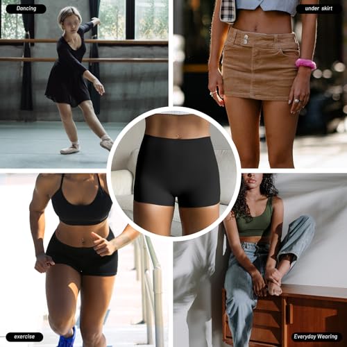 Image of FallSweet No Show Boy Shorts Underwear for Women Seamless Panties Boxer Briefs Pack