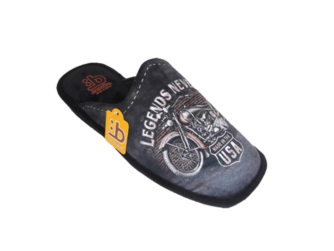 Zapatillas de Estar por casa Hombre/Puntera Abierta/Dibujo Skyline/Empeine : Lona/Suela : Eva Microporoso (Muy Ligeras) Tallas Desde 39 al 51/Talla