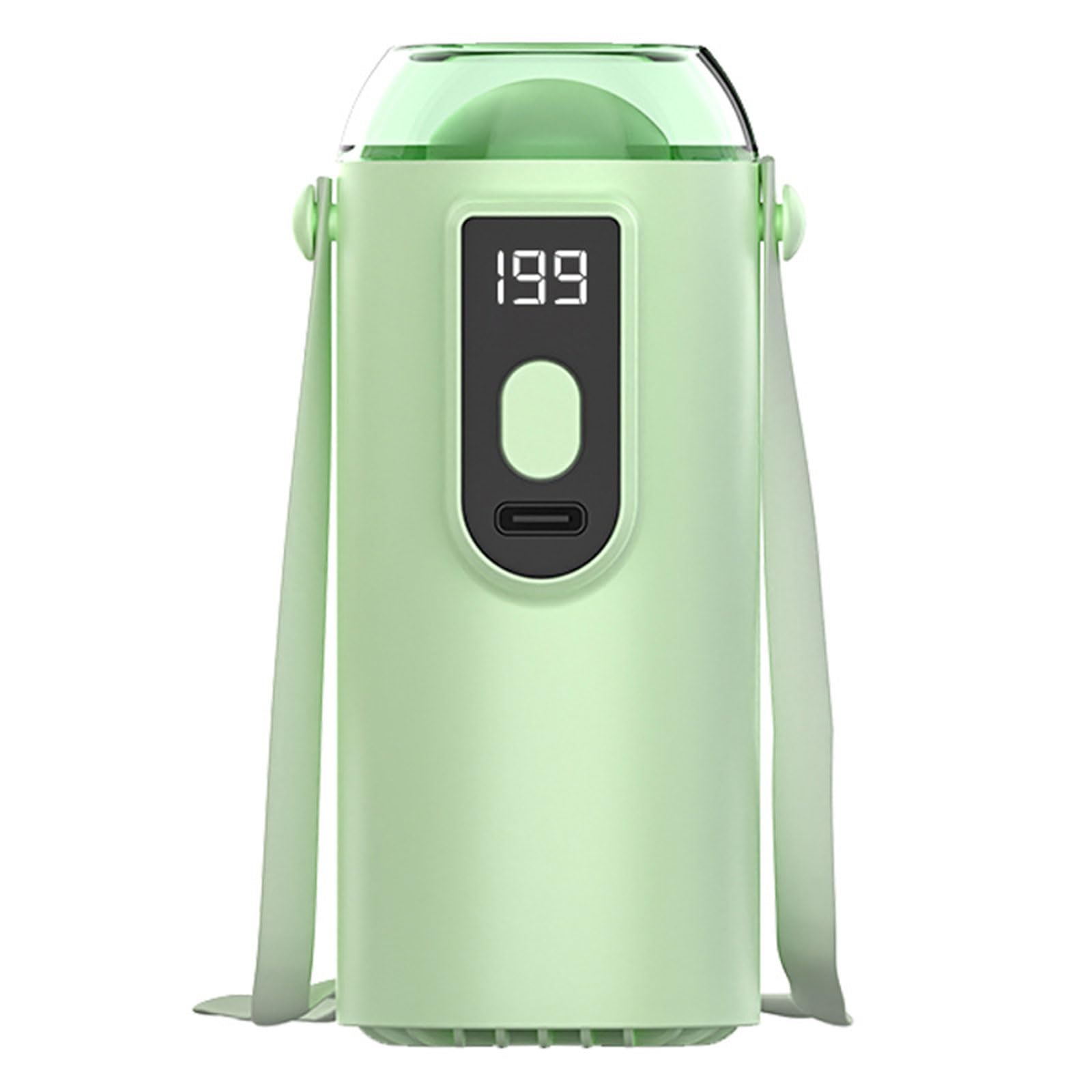 NMFLAB 199 Speed Desk Fan Rechargeable Small Travel Camping Table Strong Quiet Digital Display for Bedroom Travel Quiet Clip with LED Screen