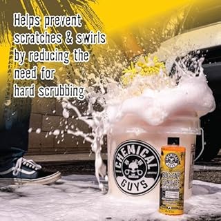 Chemical Guys Bug and Tar Remover Fast Acting Car Wash - Heavy Duty Cleaner for Bugs, Tar, Grime, Tree Sap & Bird Droppings - Safe for Car Paint, Glass, Chrome, Plastic, All Exterior Surfaces - 16 oz