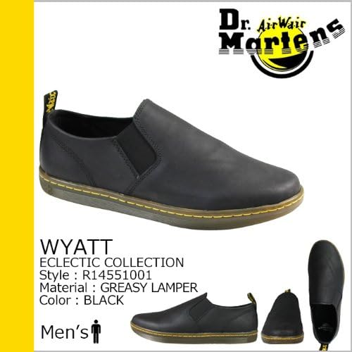 Amazon ドクターマーチン Dr Martens スリッポン ブラック R Wyatt レザー メンズ Uk10 約28 5 29 0cm Black 並行輸入品 シューズ バッグ Amazon ドクターマーチン Dr Martens スリッポン ブラック R Wyatt レザー メンズ Uk10 約28 5 29 0cm Black 並行輸入品 シューズ バッグ