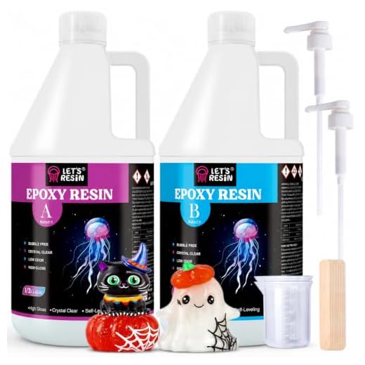 LET'S RESIN Epoxy Resin Kit,1 Gallon Bubble Free & Crystal Clear Epoxy Resin for Table Top, Casting, DIY, Art, Molds,Jewelry