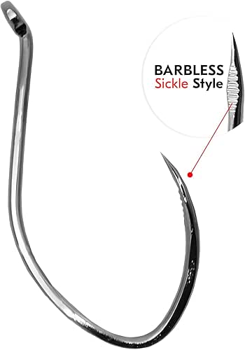 Maruto Barbless Grabber Fishing Hooks Strong Japanese High Carbon Steel