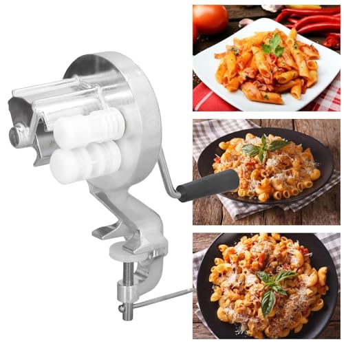 Manuelle Nudelmaschine für hausgemachte Cavatelli, Spaghetti, Fettuccine und Gnocchi, verstellbare Dicke für individuelle Nudelformen, ideales Küchenwerkzeug für frische Pasta-Liebhaber