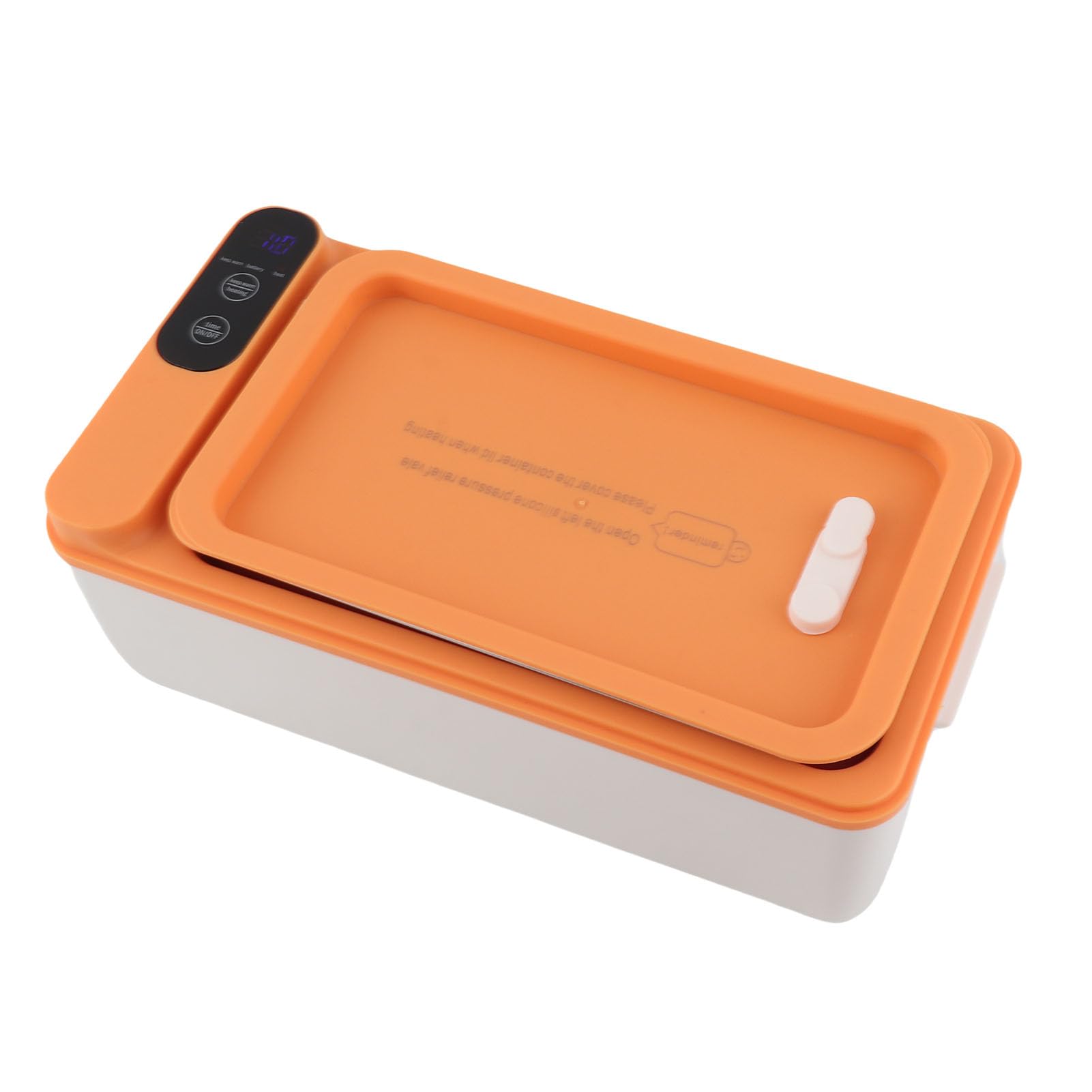 Rengue Lunch Box Elettrico, Capacità 1 Litro, Scaldavivande Portatile con Tecnologia di Riscaldamento 3D per Ufficio e Uso Esterno Lunch Box Elettrico, Acciaio Inossidabile 316, Nan Kitchen (WHITE)