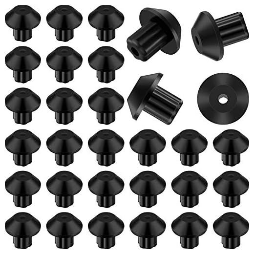48 Pieces Rubber Grate Feet Rubber Foot Replacements Compatible with GE WB2K101 Gas Range Burner Grate, Replace Part Number WB02T10461, AP2622260, PS241358