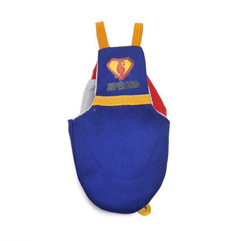 インコの服鳥は尿不湿性糞でおしっこパンツ超人鳥の服インコ飛行おでかけストラップドッグラン神器 (L)