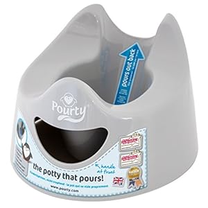 Pourty Easy-to-Pour Potty (Penguin Grey), P1GR