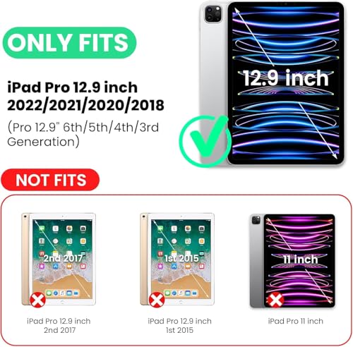 Étui iPad Pro 12.9 Anti-Rayures Eviter la Perte du Stylet avec Support