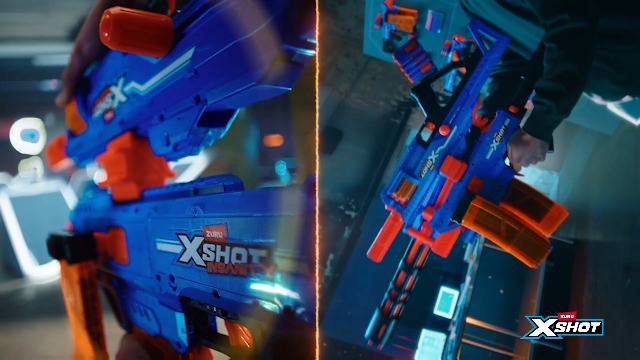 Amazon.com: XSHOT Insanity Motorized Clip Mania Dart Blaster with