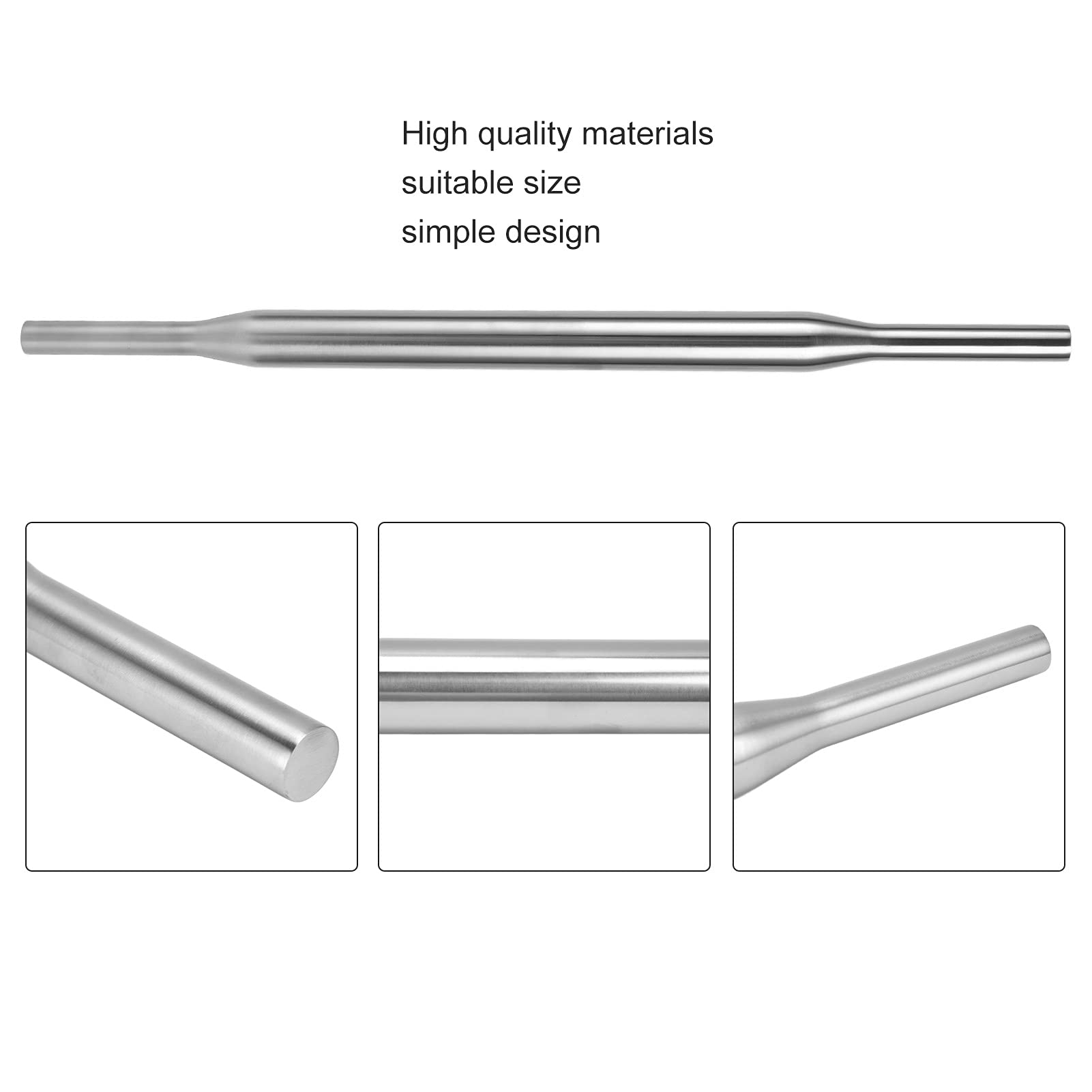 Mattarello in acciaio inox, 43,6 cm