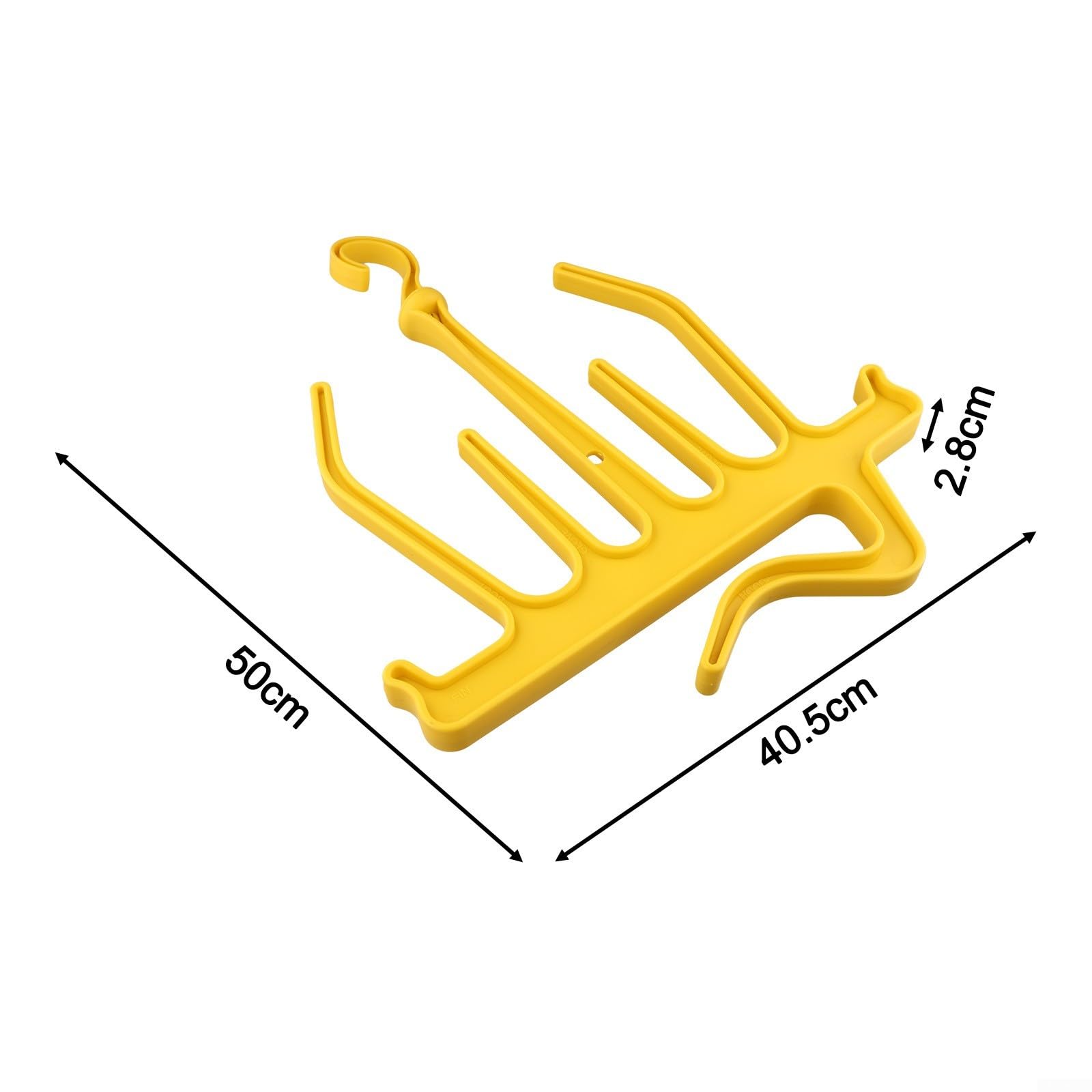 Percha de buceo para trajes de neopreno o trajes secos, estante de drenaje de polipropileno de 40,5 x 50 cm con ganchos de extensión, colgador de almacenamiento multiusos para secado al aire libre