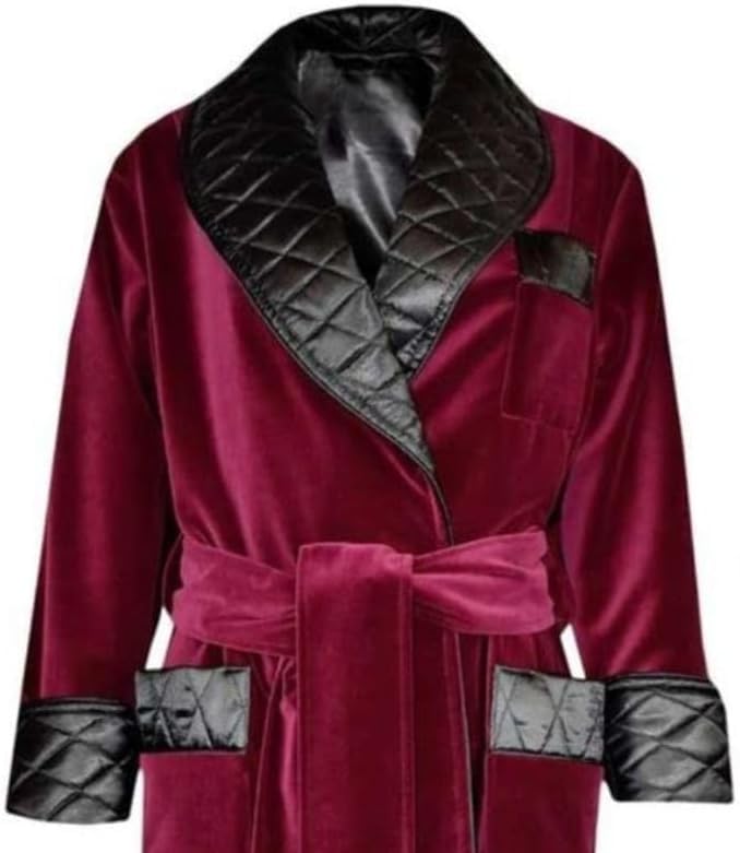Men Long Smoking Jacket2