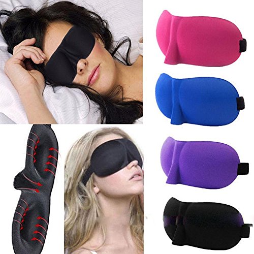 Preisvergleich Produktbild Schlafmaske / Augenmaske, Schlafmaske Für Männer Und Frauen, 3D Super Soft Skin Naturseide Und Natürliche Baumwolle Gefüllt Schlafmaske,Purple