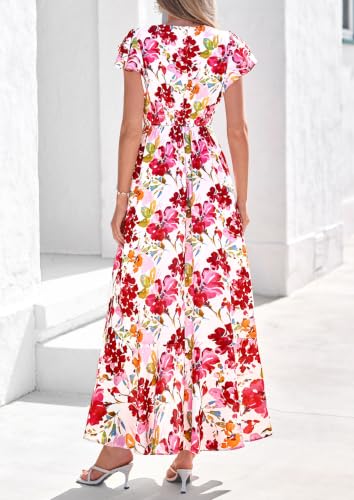Image of PRETTYGARDEN Womens Summer Boho Floral Maxi Dress
