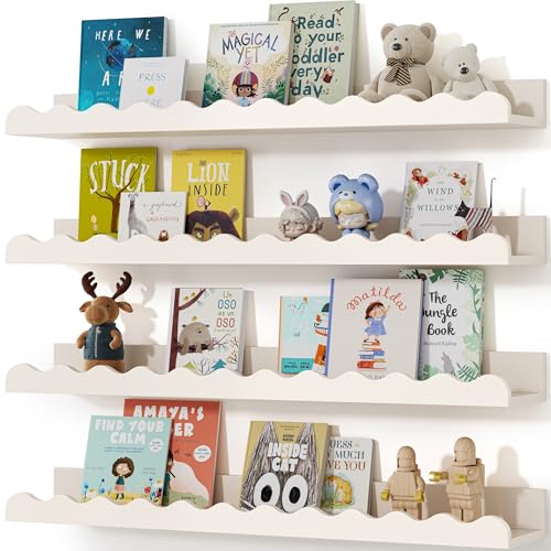Image of Seocry Nusery Shelves (White, 23 Inches)