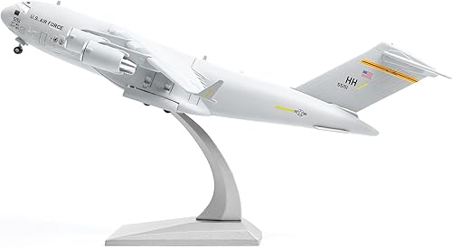 Miniatura 13 de 1/200 C-17 Globemaster - Kits de modelo de avión fundido a troquel con soporte Harbor-Hickam AFB Transport Metal Airplane Modelo de avión