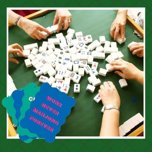 4 Cartas Mezcladoras Color Mahjong con Accesorios miniatura 4