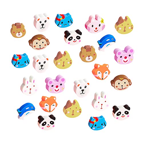 Gmas de Borrar, Juego de Borradores, 100 Borradores de Animales, Juego de Borradores de Animales, Borradores para Fiestas, Regalos de Borradores de Lápices