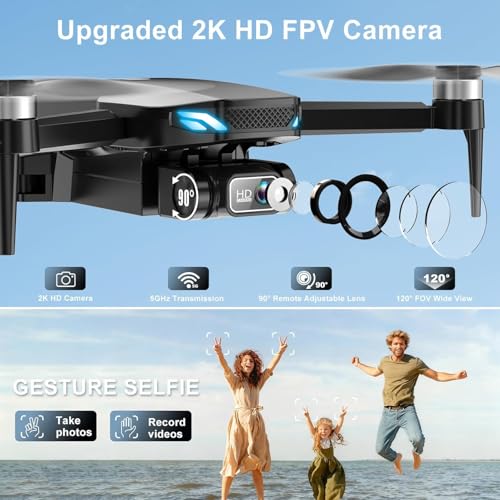 2K Drone with Camera for Adults & Beginners, Mini Drone with 2 Batteries - image 2