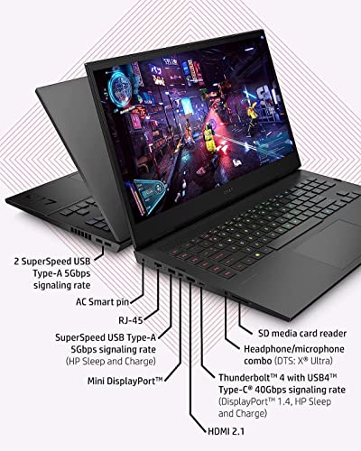 Hp 2022 Omen 17.3" 165Hz Gaming Laptop, Intel 12Th Core I7-12700H, 16Gb Ddr5 Ram, 1Tb Pcie Ssd, Backlit Keyboard, Nvidia Geforce Rtx 3070Ti, Hd Webcam, Win 11 Pro, Black, 32Gb Snowbell Usb Card #TOP6