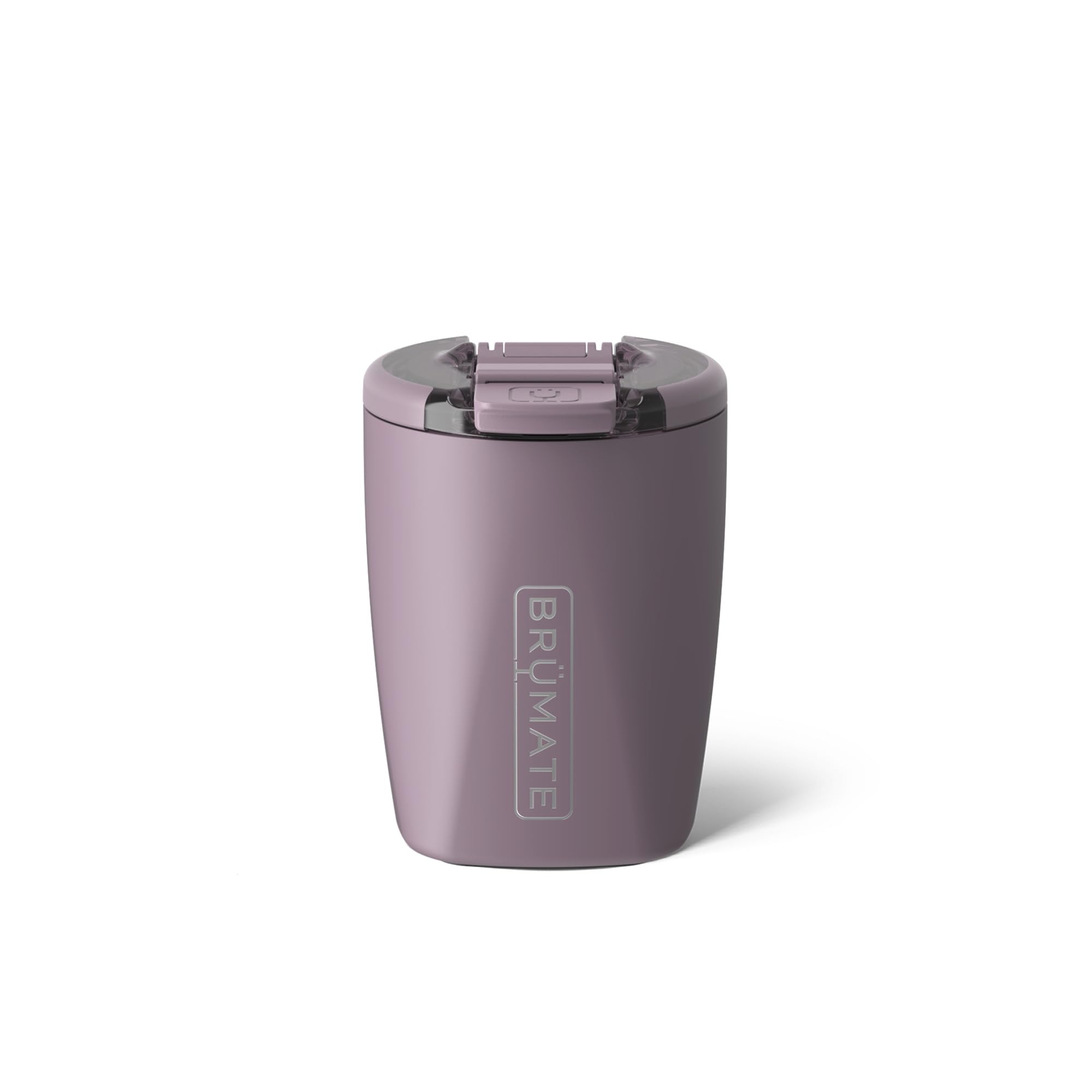 BrüMate Rocks 12oz Insulated Lowball Whiskey Tumbler | 100% Leakproof Locking Lid | Insulated Stainless Steel Whiskey Glass | Perfect for At Home, Camping or Travel | BPA-Free (Lilac Dusk)