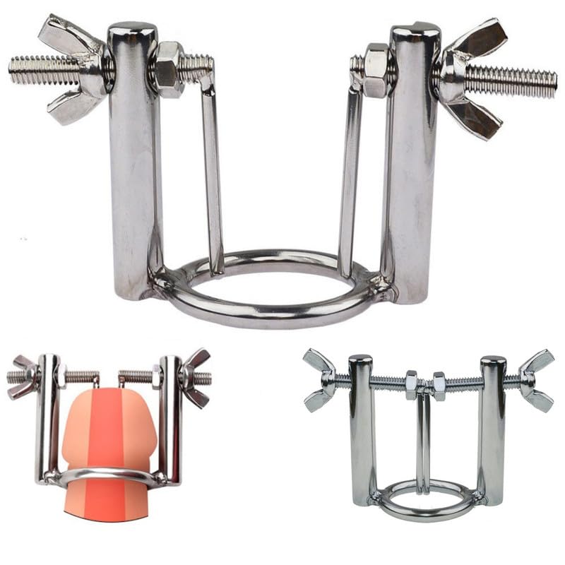 Sex Toys Penis Ring Silicone Cock Rings for MenMale Stainless Steel Coarse Stretching Trainer- D5