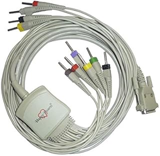 10 Lead ECG Cable Compatible with Schiller(Dust Cover, ELITE)4mm Banana type.