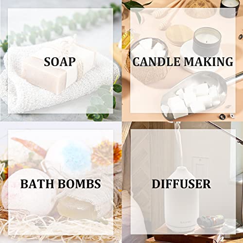 Salking Spring Fragrance Oils Set, Premium Essential Oils Gift Set For Diffuser, Scented Oil For Soap & Candle Making - After Rain, Fresh Cut Grass, Sweet Pea, Rose Geranium, Cherry Blossom, Gardenia #TOP5