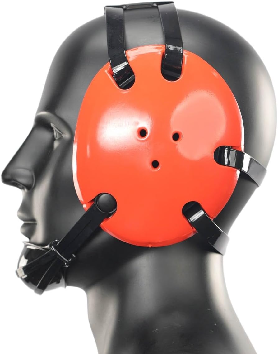 レスリングヘッドギア USAハゲワシラップ付き(オレンジ)