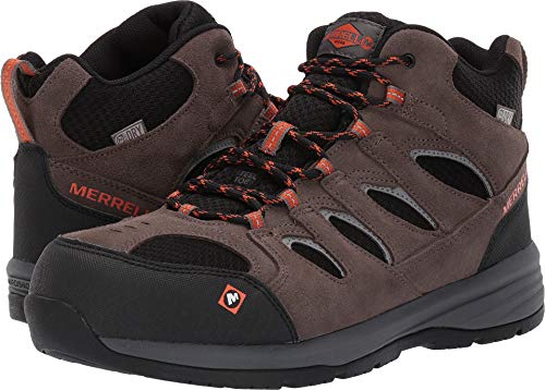 Merrell Work Windoc Mid Waterproof Steel Toe Boulder 10.5