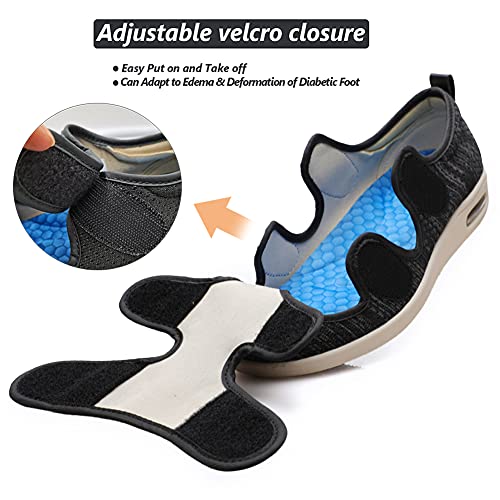 W&LESVAGO Diabetic Shoes for Women, Air Cushion Lightweight Comfy Sandals Walking Shoes for Elderly Swollen Feet Indoor/Outdoor3