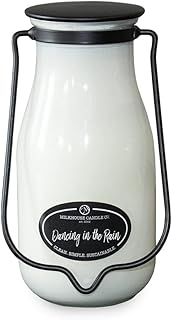 Milkhouse Candle Company, Creamery Glow Collection Scented Soy Candle: Milkbottle Candle, Dancing in The Rain, 14 oz