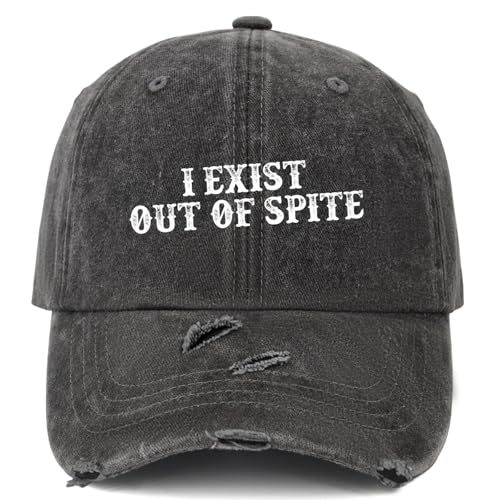 TRSGYWHS I Exist Out of Spite Hat Women Fashion Baseball Hats Funny Gifts for Men