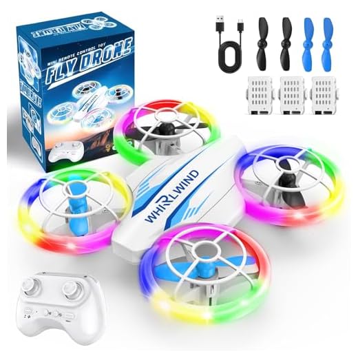 Mini Drohne für Kinder Drohne Spielzeug ab 6+ Jahre, RC Flugzeug Spielzeug Quadrocopter Drone für Kinder und Anfänger mit 3 Akkus, LED Lichter Indoor Outdoor Geschenk für Jungen Mädchen