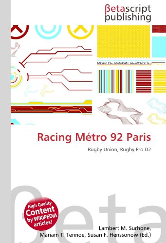 Racing Métro 92 Paris: Rugby Union, Rugby Pro D2