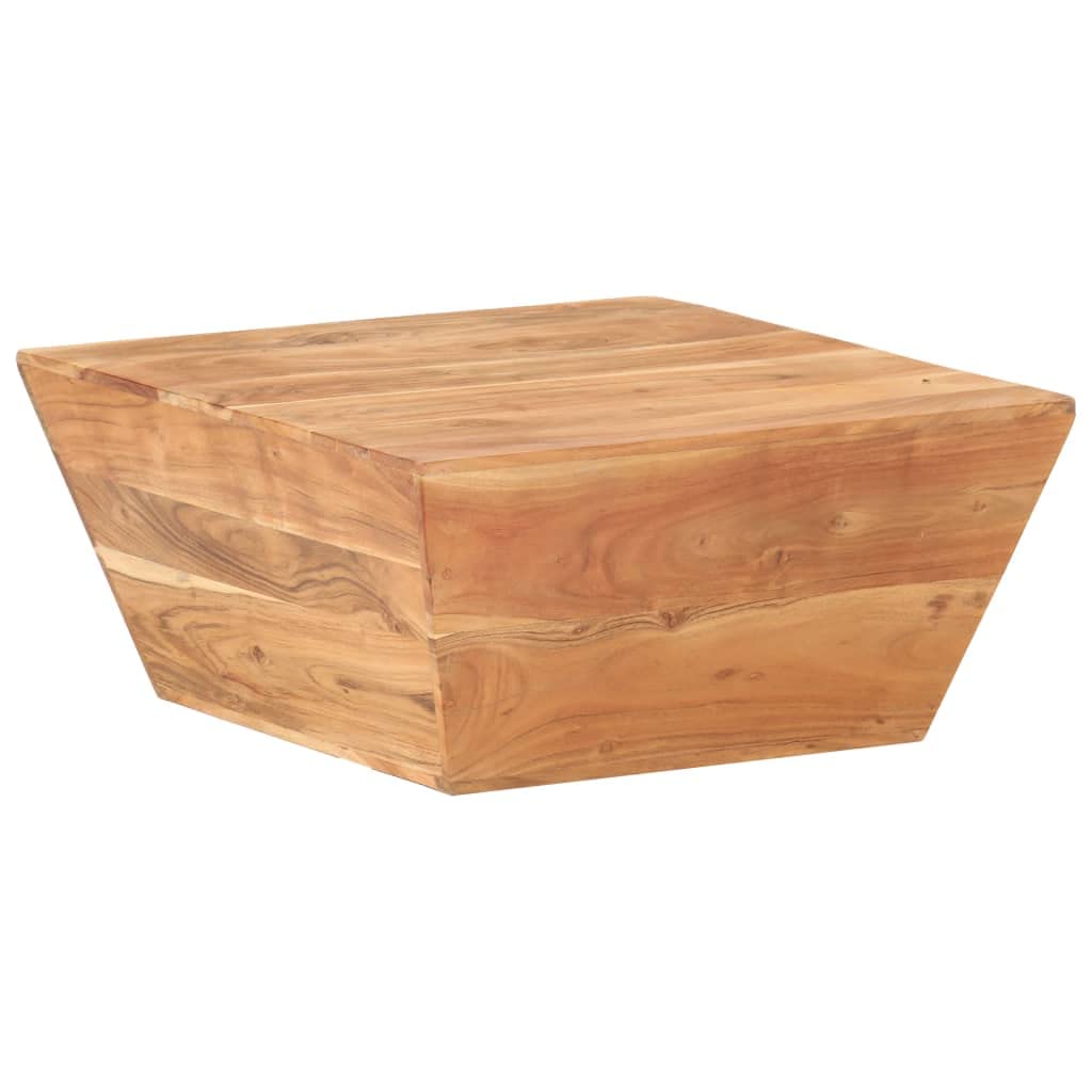 Table Basse en Bois d'Acacia Massif pour vos Soirées Apéritif et Cafés en Duo