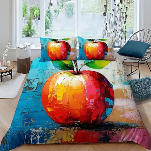 Ensemble 3 pièces parure de lit enfant 3D housse de couette double 200x200 douce fermeture éclair - 3