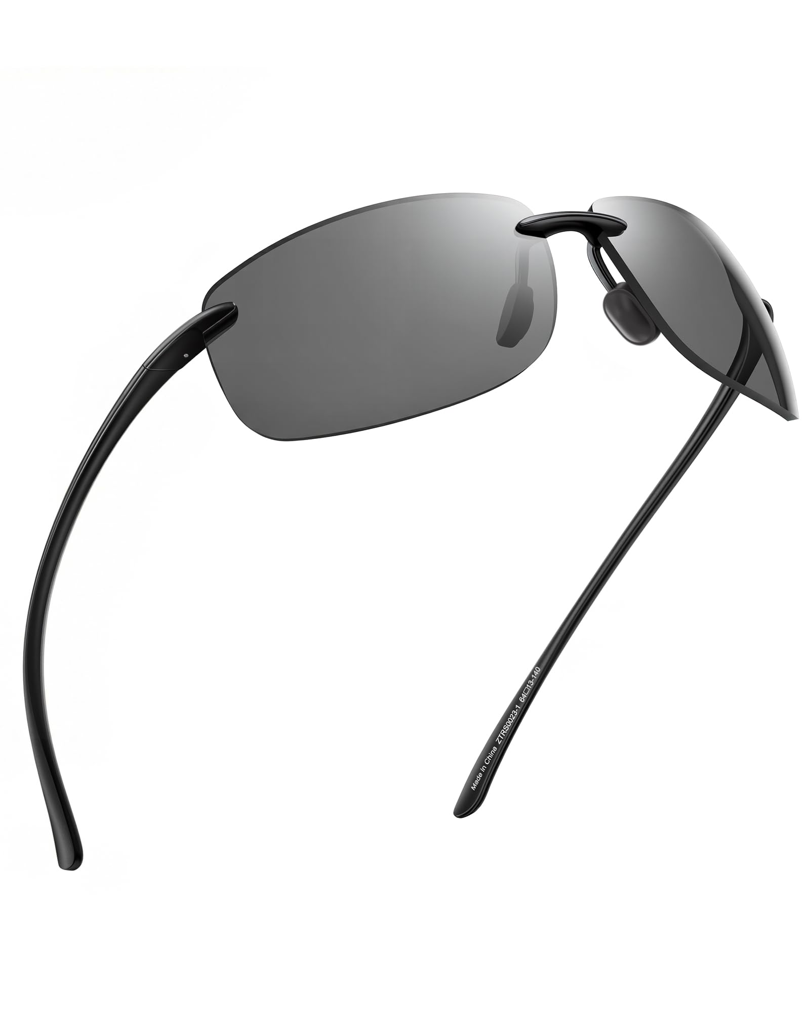 JIM HALO Sport Sonnenbrille für Damen Herren TR90 Randlos Unzerbrechlich Rahmen für Laufen Angeln Baseball Fahren