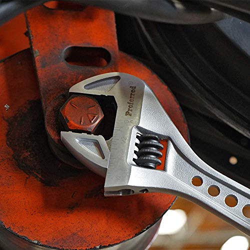 Proferred T06005 Tiger Paw Adjustable Wrench With Padded Handle, Matt, 12",Black #TOP2